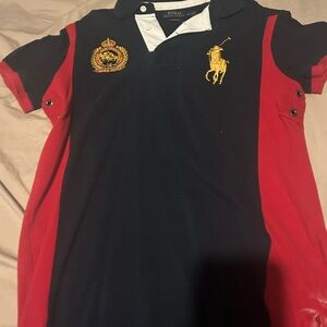Blue and red medium polo shirt used
